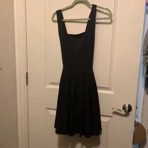 Black pinafore dress